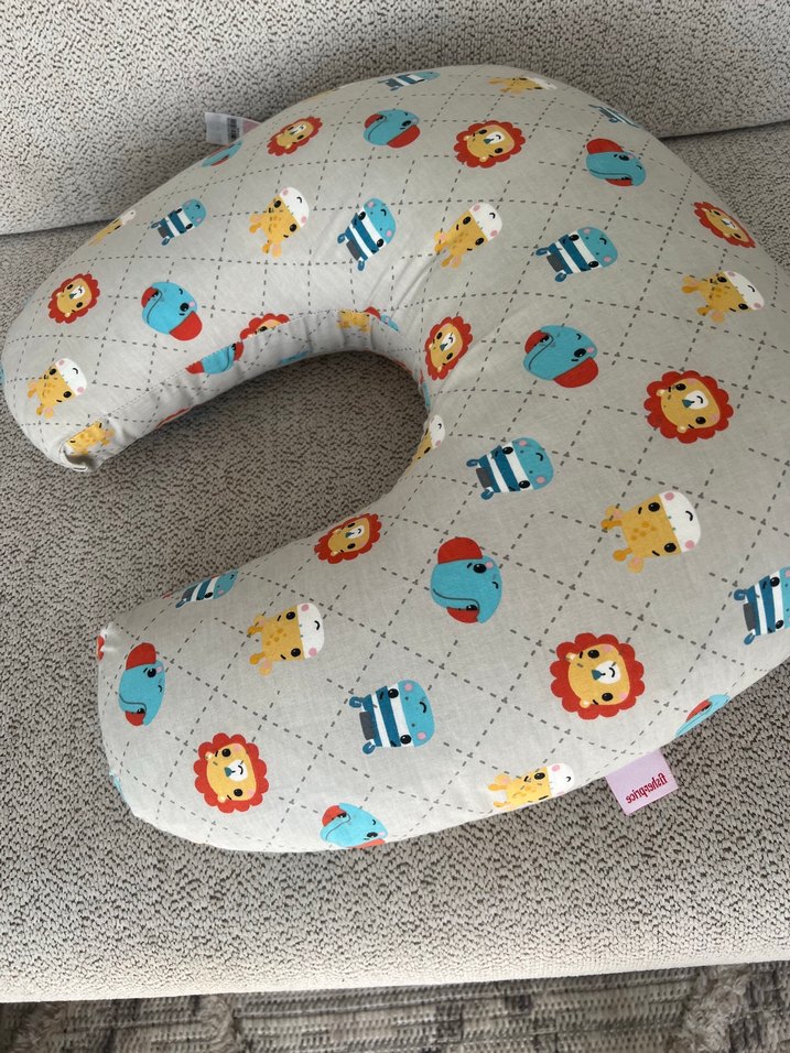 Gri Desenli Emzirme ve Hamilelik Yastığı - Görsel 4