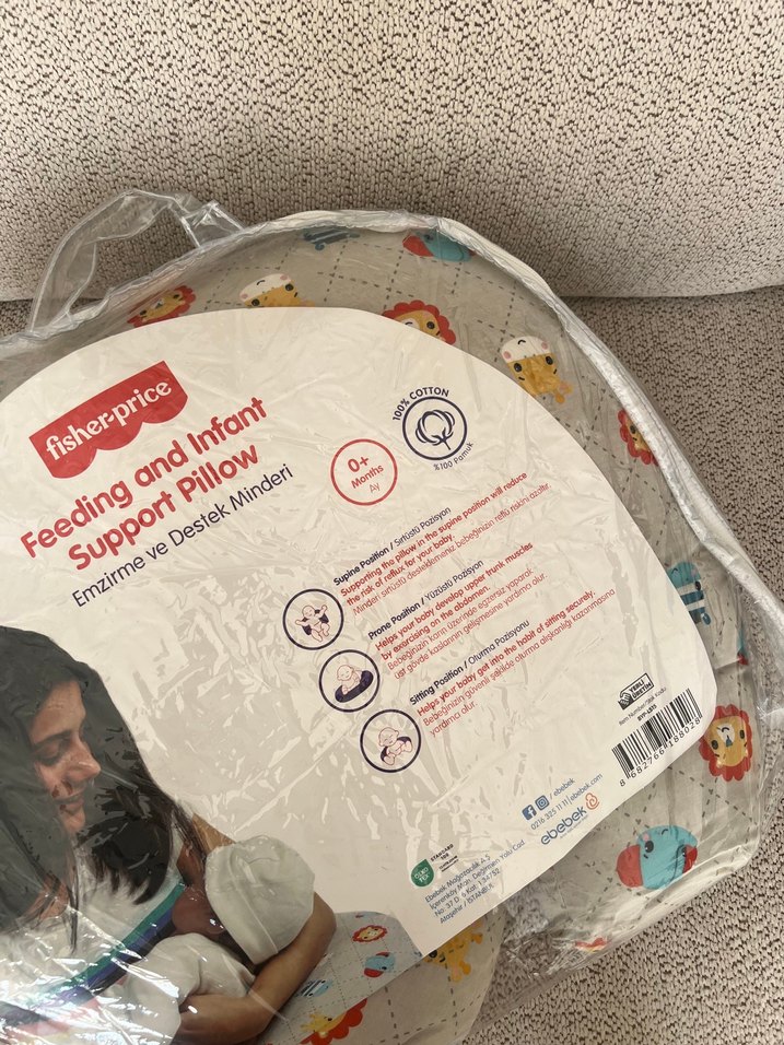 Gri Desenli Emzirme ve Hamilelik Yastığı - Görsel 5