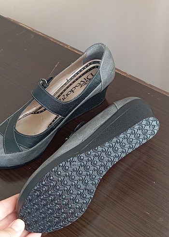 Kadın Gri Dolgu Topuklu Kemerli Ayakkabı - Görsel 5