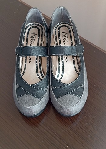 Kadın Gri Dolgu Topuklu Kemerli Ayakkabı - Görsel 6