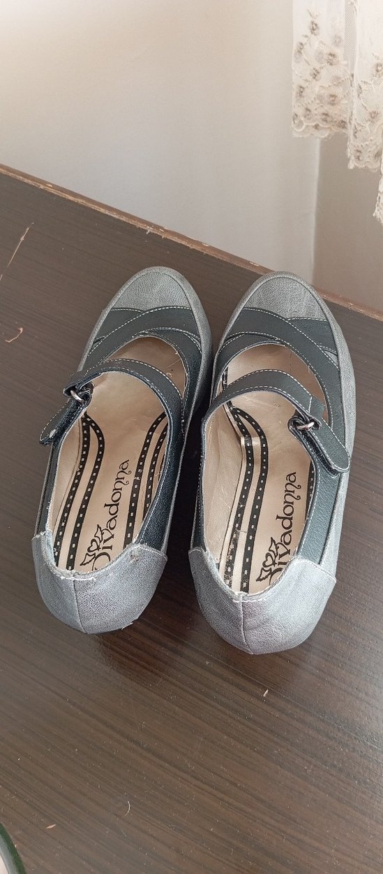 Kadın Gri Dolgu Topuklu Kemerli Ayakkabı - Görsel 3