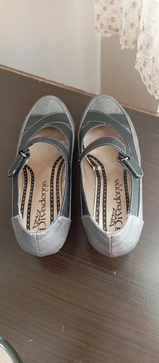 Kadın Gri Dolgu Topuklu Kemerli Ayakkabı - Görsel 2