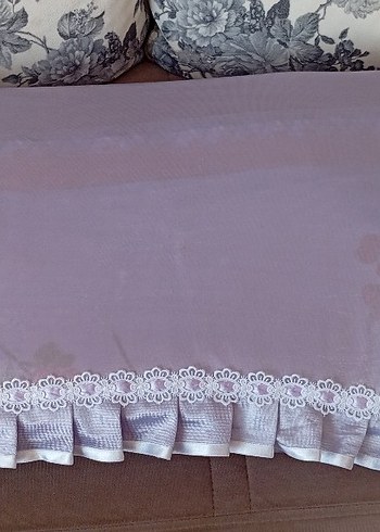 lila renkNakışlı Kaneviçe işmeli pike , 2 yastık ve kılıfı - Görsel 10