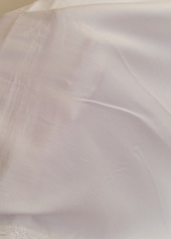 Dantel Detaylı Beyaz çarşaf - Görsel 4