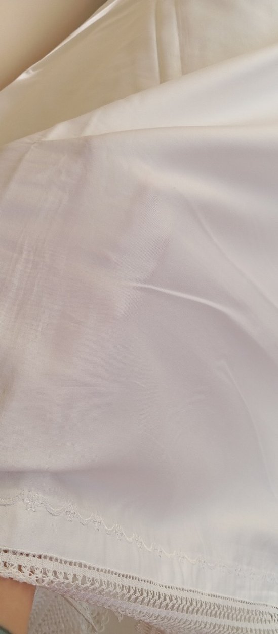 Dantel Detaylı Beyaz çarşaf - Görsel 4