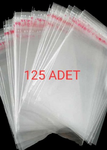 takı poşedi yapışkanlı şeffaf parlak 125 adet