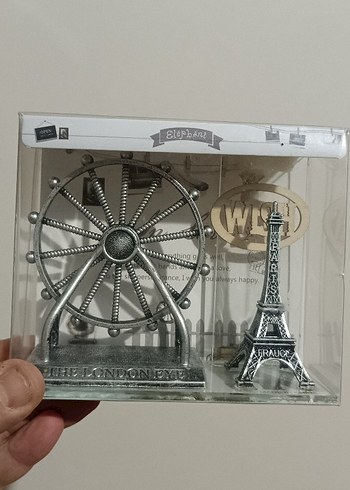 ışıklı hediyelik biblo Eyfel Kulesi Seti - Görsel 3