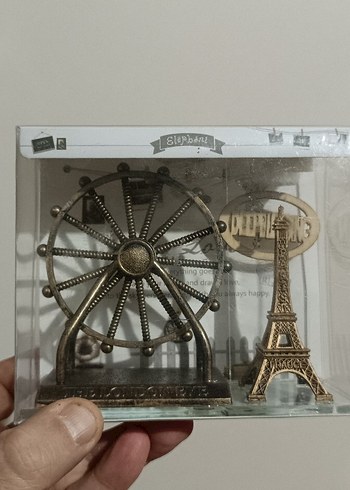 ışıklı hediyelik biblo Eyfel Kulesi Seti - Görsel 5