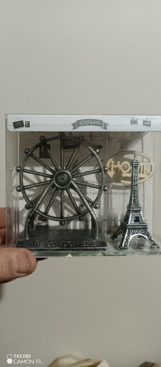 ışıklı hediyelik biblo Eyfel Kulesi Seti - Görsel 4