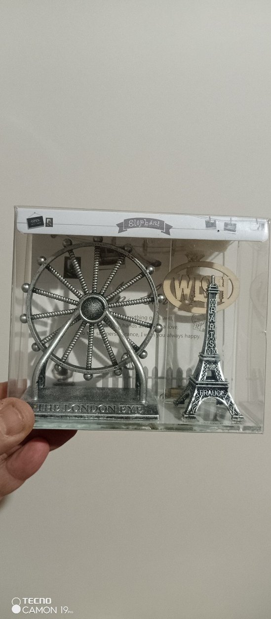 ışıklı hediyelik biblo Eyfel Kulesi Seti - Görsel 3