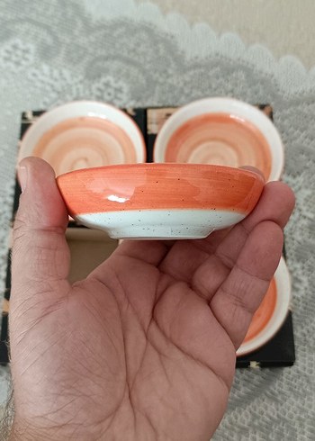 4 lü porselen çerezlik sosluk sunumluk takım
