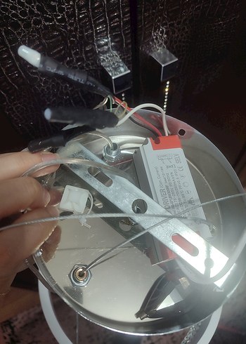 Beyaz Kristal Sarkıt Avize - Görsel 3