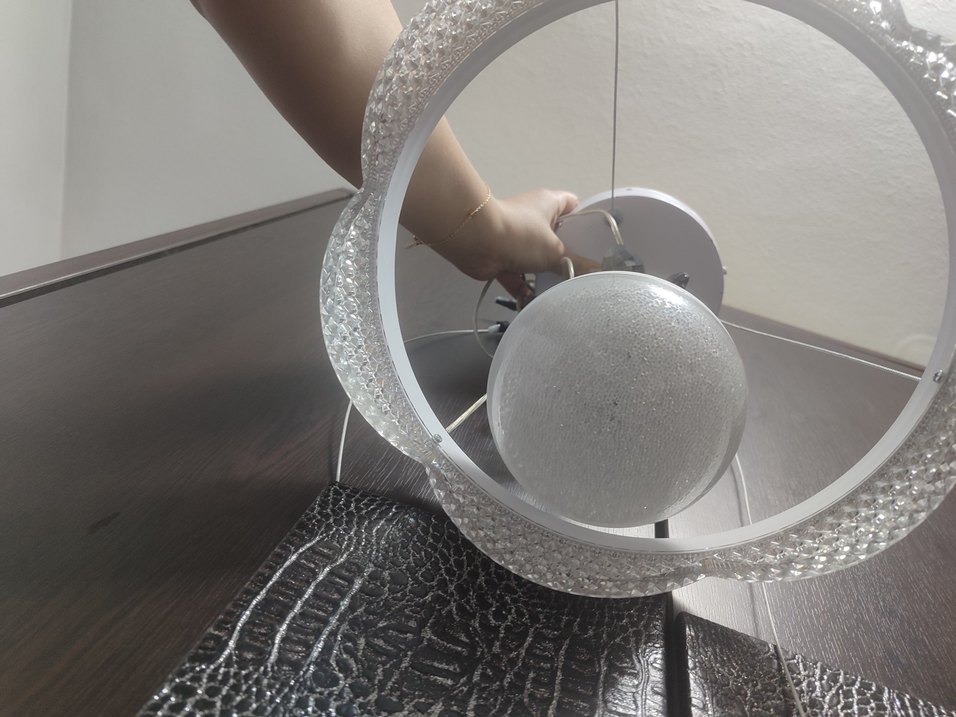 Beyaz Kristal Sarkıt Avize - Görsel 2