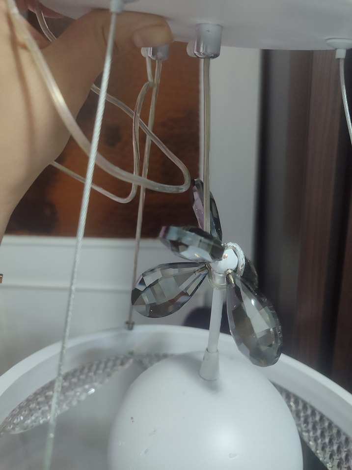 Beyaz Kristal Sarkıt Avize - Görsel 5