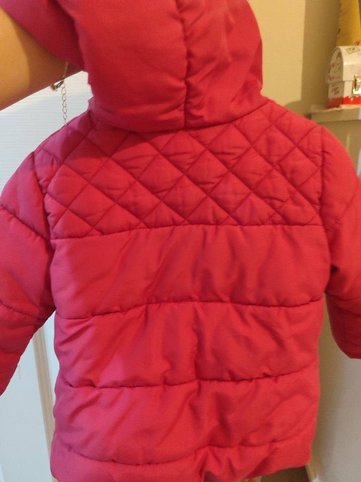 Kız Çocuk Pembe Fermuarlı Mont - Görsel 5