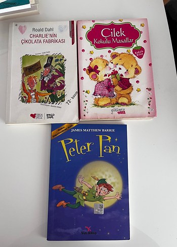 Çocuk Kitapları Seti: Charlie, Çilek, Peter Pan