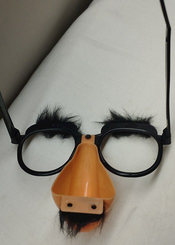 Kahverengi Burunlu ve Kirpikli Komik Gözlük - Görsel 3