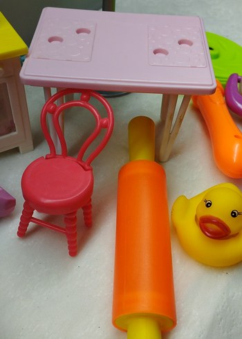 Renkli Mini Oyuncak Mutfak ve Aksesuar Seti - Görsel 4