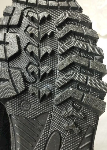 Erkek Siyah Biker Outdoor Ayakkabı Velcro - Görsel 9