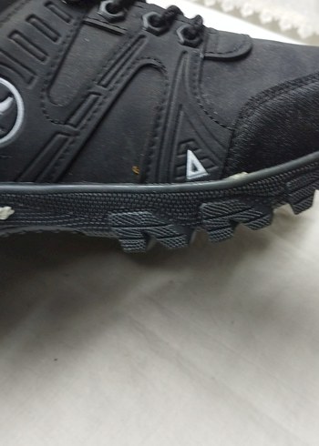 Erkek Siyah Biker Outdoor Ayakkabı Velcro - Görsel 5