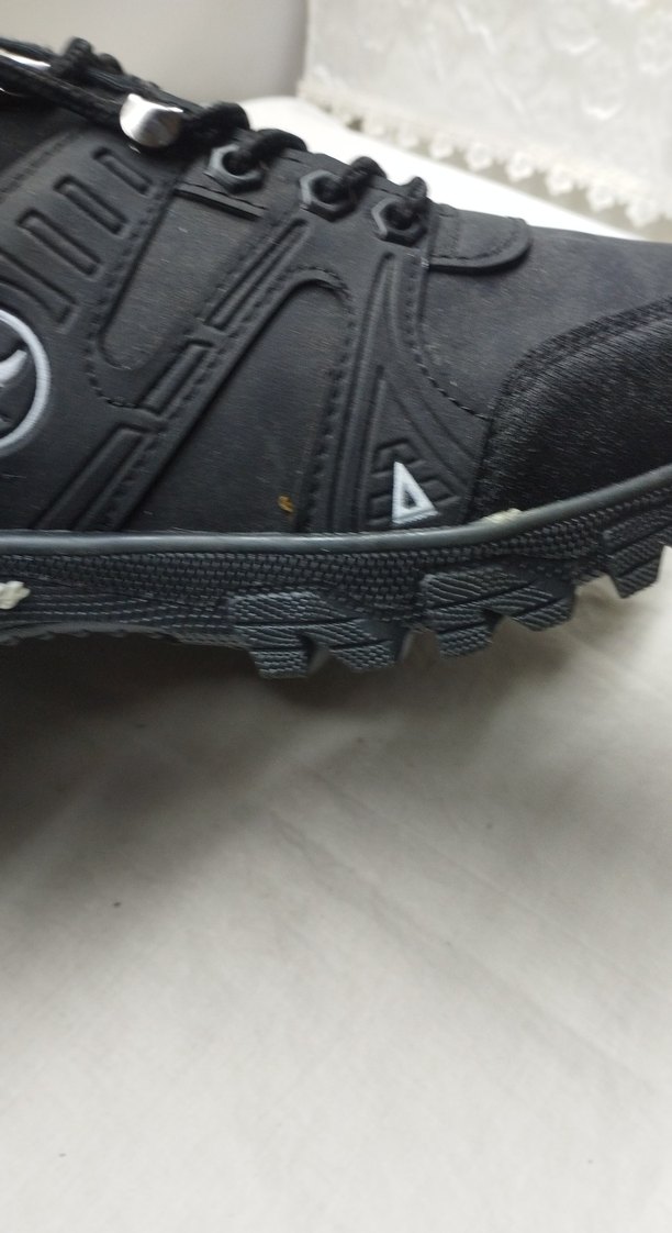 Erkek Siyah Biker Outdoor Ayakkabı Velcro - Görsel 5