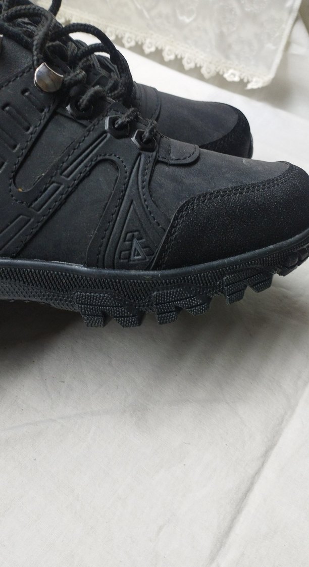 Siyah Erkek Outdoor Ayakkabı Bağcıklı - Görsel 4