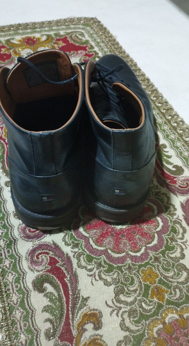 Klasik Siyah Deri Erkek Bot - Görsel 3