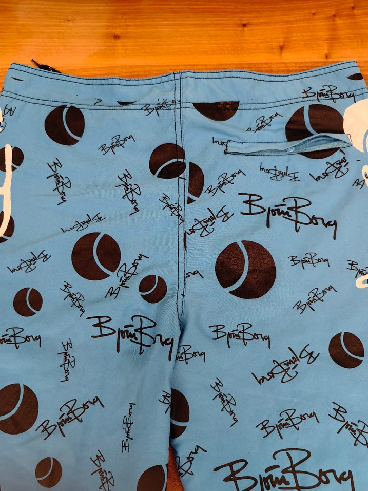 Mavi Desenli Erkek Mini Deniz Şortu - Görsel 3