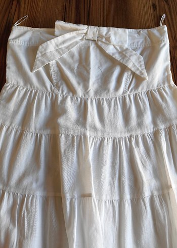 ADL IŞIK STRAPLEZ ELBİSE - Görsel 6