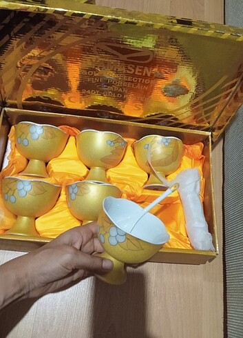 6lı dondurma bardak kaşık takımı