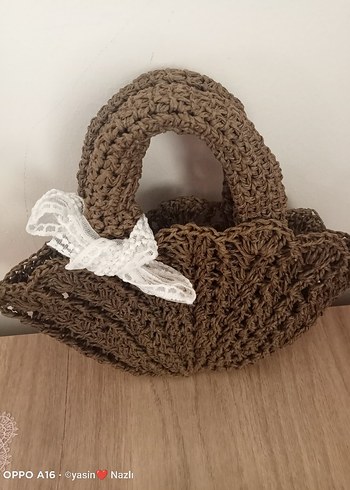 Diğer Dantel Detaylı Örgü Kadın Çanta