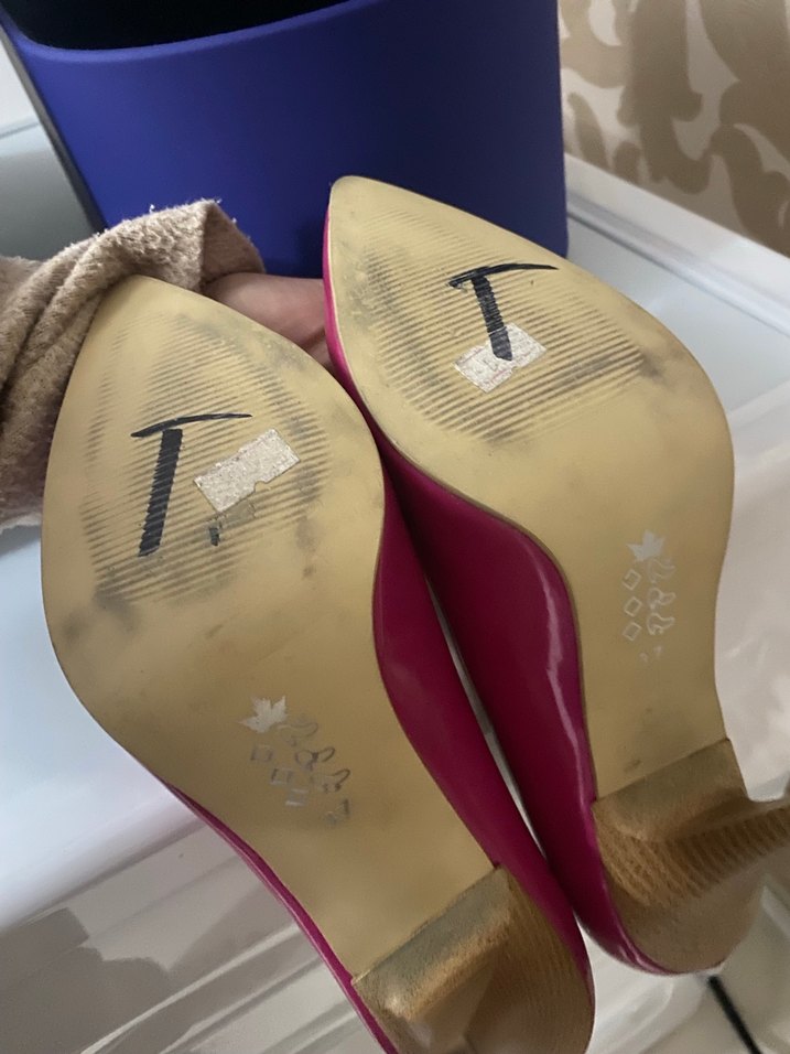 Parlak Pembe Stiletto Kadın Topuklu Ayakkabı - Görsel 3