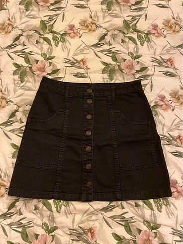 Stradivarius Siyah Kot Etek