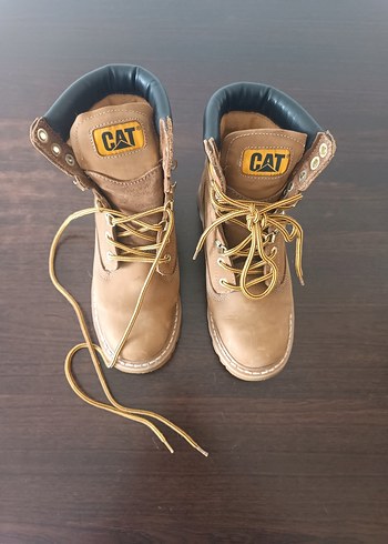 CAT Kadın Deri Taba Dolgu Topuklu Bot