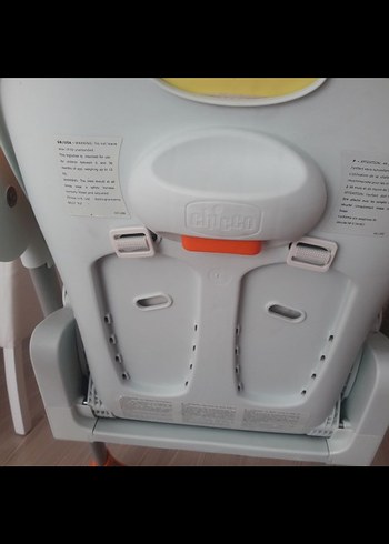 Turuncu Pastel Renkli Bebek Mama Sandalyesi - Görsel 3