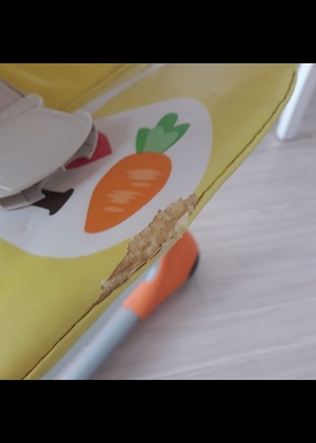 Turuncu Pastel Renkli Bebek Mama Sandalyesi - Görsel 7