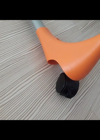 Turuncu Pastel Renkli Bebek Mama Sandalyesi - Görsel 6