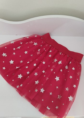 Pembe Kız Çocuk Fırfırlı Etek - Görsel 2