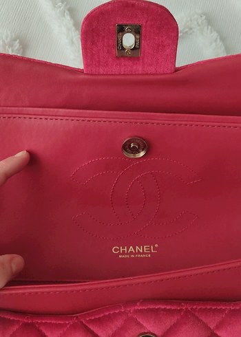 vişne çürüğü rengi Zincir Detaylı Kadın Süet Çanta - Görsel 5