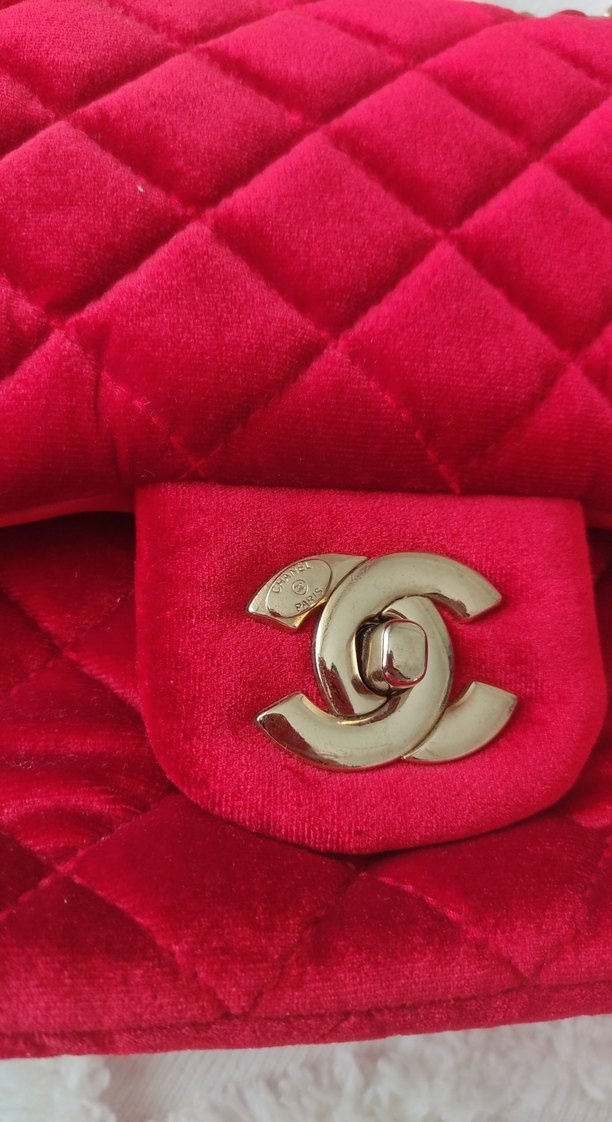 vişne çürüğü rengi Zincir Detaylı Kadın Süet Çanta - Görsel 3