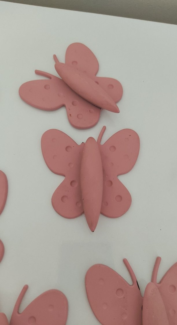 Pembe Kelebek çocuk bebek odası kulp - Görsel 5