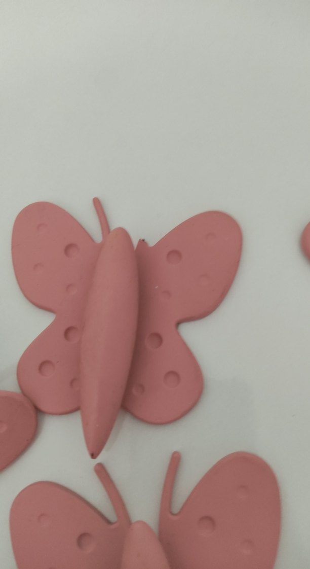 Pembe Kelebek çocuk bebek odası kulp - Görsel 4