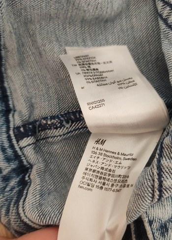 Kız Çocuk Mavi Denim Düğmeli Ceket - Görsel 3