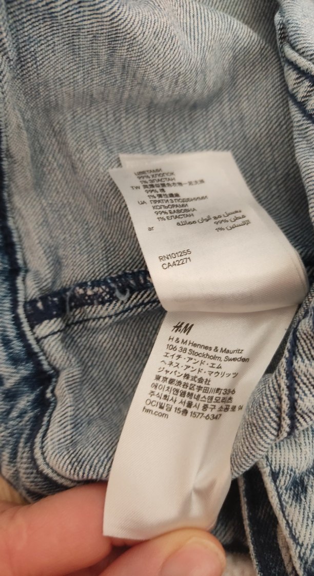 Kız Çocuk Mavi Denim Düğmeli Ceket - Görsel 3