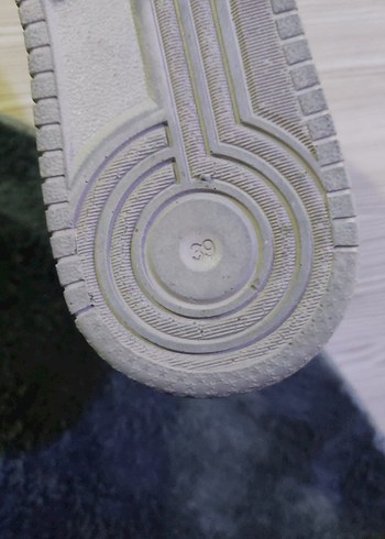 krem renk  Platform Topuklu Kadın Spor Ayakkabı - Görsel 3