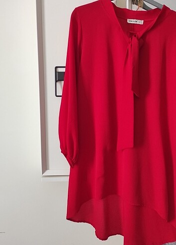 xl Beden kırmızı Renk Tesettür tunik