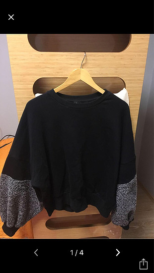 Balon kol sweatshirt