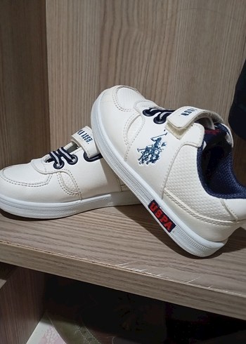U.S Polo Assn. Beyaz Erkek Çocuk Spor Ayakkabı