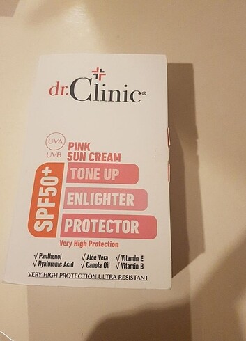 Dr cilinik guneş kremi pembe etki ton eşitleme özlellikli