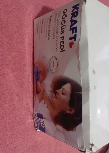 Kraft Pastel Pembe Göğüs Pedi 50'li - Görsel 2